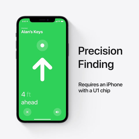 Apple AirTag (1st Generation) - 4 Pack. Keep Track of and find Your Keys, Wallet, Luggage, Backpack, and More. Simple one-tap Set up with iPhone or iPad, Bluetooth