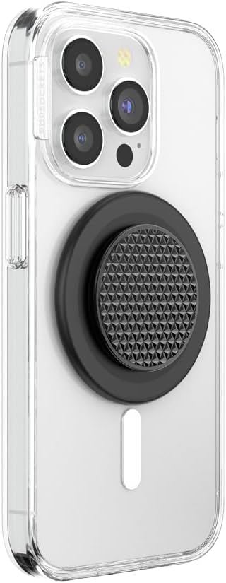 PopSockets Phone Grip for MagSafe, Magnetic Holder- Knurled Black