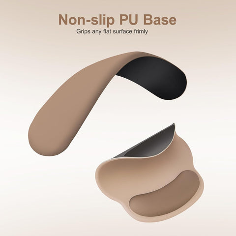 MOSISO Wrist Rest Support for Mouse Pad&Keyboard Set, Mocha