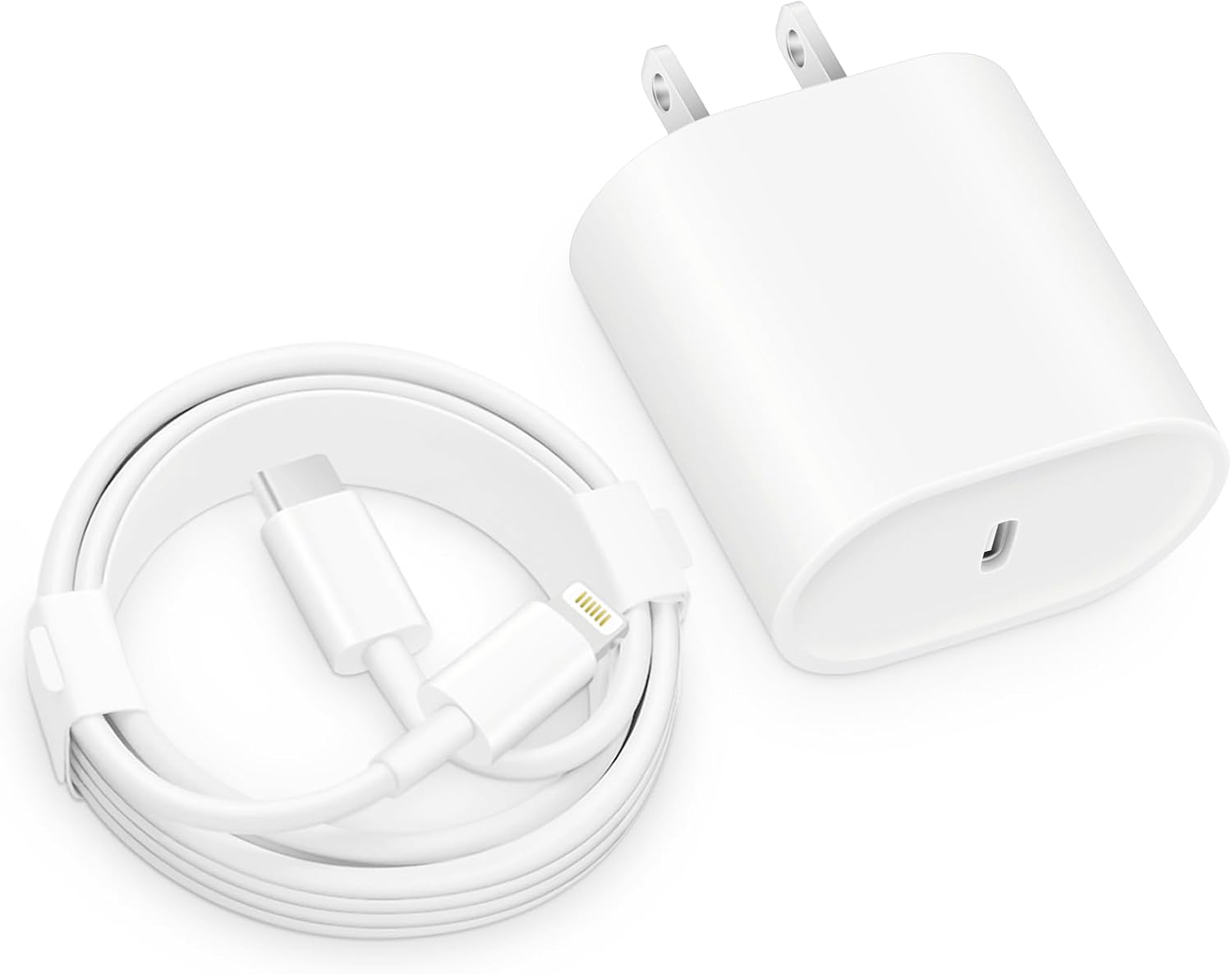 CXX Fast Charger for iPhone, 20W USB C Block with 6Ft Cable Compatible with iPhone 14/14 Pro/14 Plus/14 Pro Max/13/13 Mini/13 Pro/13 Pro Max/12/11/X & More [Green+White]