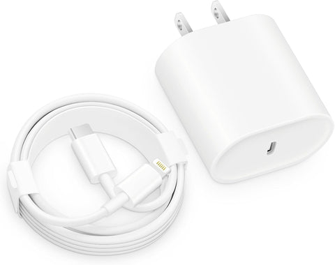 CXX Fast Charger for iPhone, 20W USB C Block with 6Ft Cable Compatible with iPhone 14/14 Pro/14 Plus/14 Pro Max/13/13 Mini/13 Pro/13 Pro Max/12/11/X & More [Green+White]