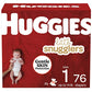 Baby Diapers Size 1, 76ct, Huggies Little Snugglers, Gentle Skin Protection