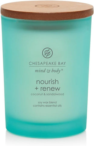 Chesapeake Bay Candle Scented Candle Peace + Tranquility (cashmere jasmine) 3-Wick Coffee Table Jar