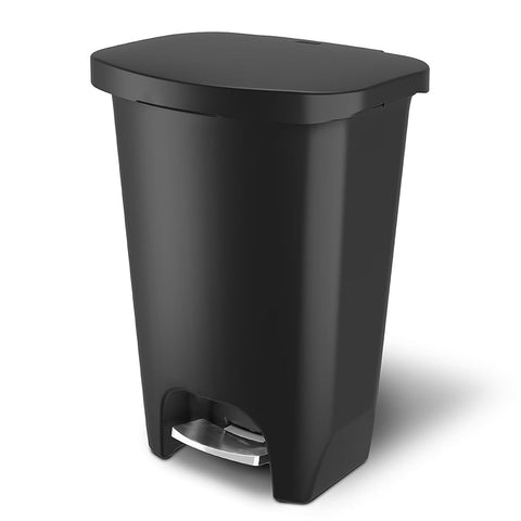 Glad Premium Trash Can with Clorox Odor Protection, 13 Gallon, Black