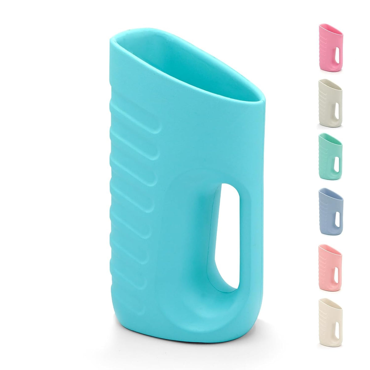 Babylush Baby Bath Rinse Cup & Rinser – 1000ml Soft EVA, 0.3lb Lightweight, BPA-Free Bath Water Pourer, Baby Bath Pitcher, Shower Cup for Kids (Blue)