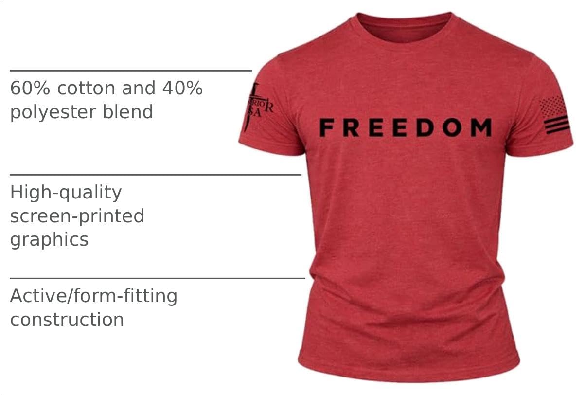Charlie Kirk Freedom Memorial T-Shirt – White, American Flag, Screen Printed in The USA, Regular Fit