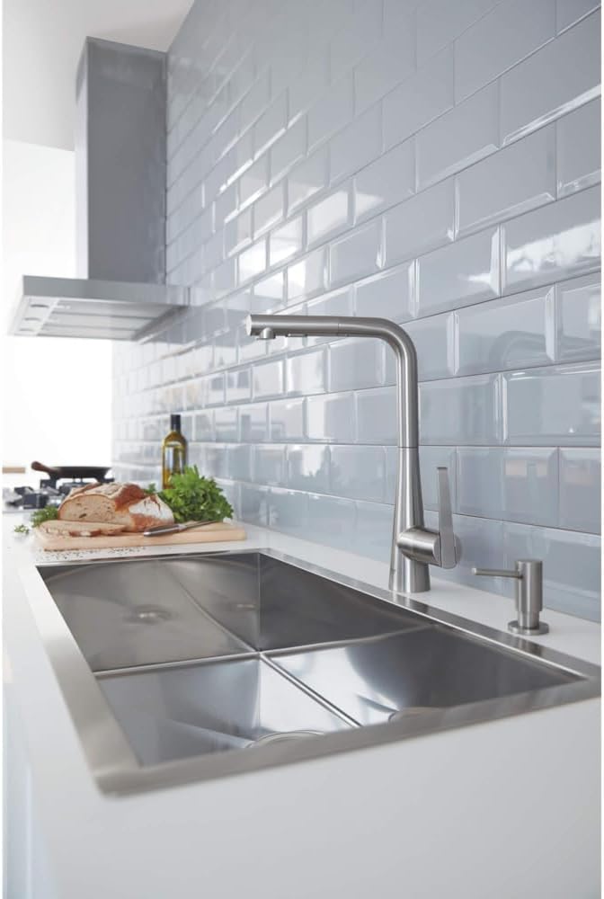 GROHE 40535DC0 Cosmopolitan Soap Dispenser, Stainless Steel