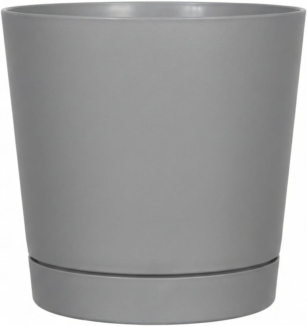 Novelty Majestic Full Depth Round Cylinder Pot, Glossy Black, 6-Inch (10068)