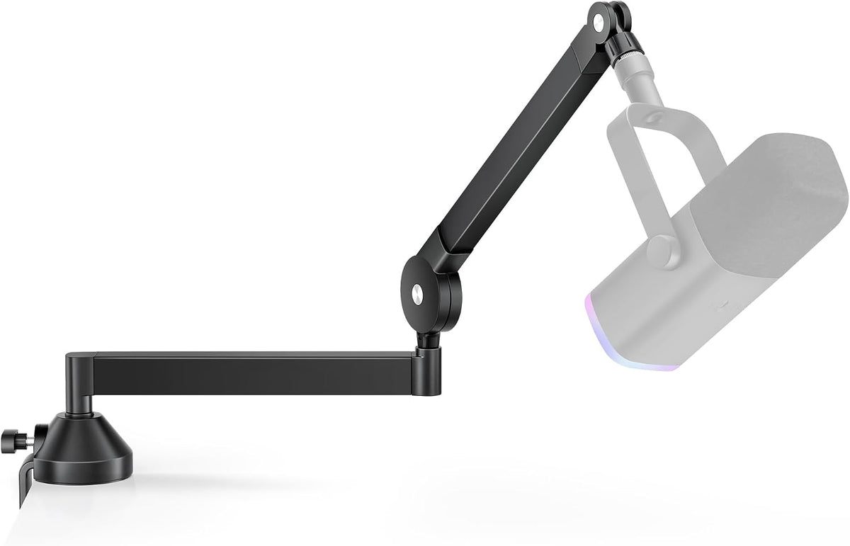 InnoGear Mic Arm Low Profile Microphone Boom Arm Mic Stand 360° Flex, Black