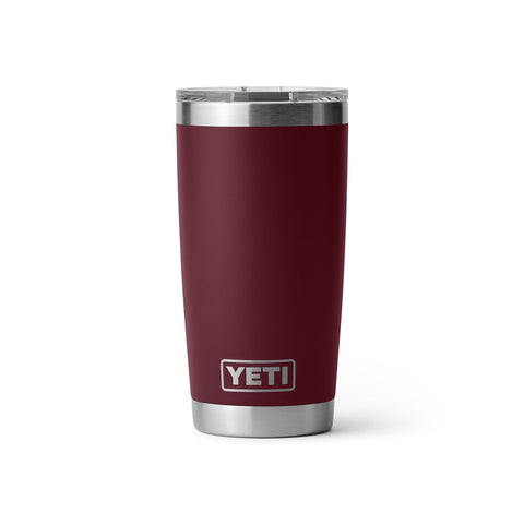 YETI Rambler 20 oz Tumbler, Stainless Steel, Vacuum Insulated with MagSlider Lid, Wild Vine Red