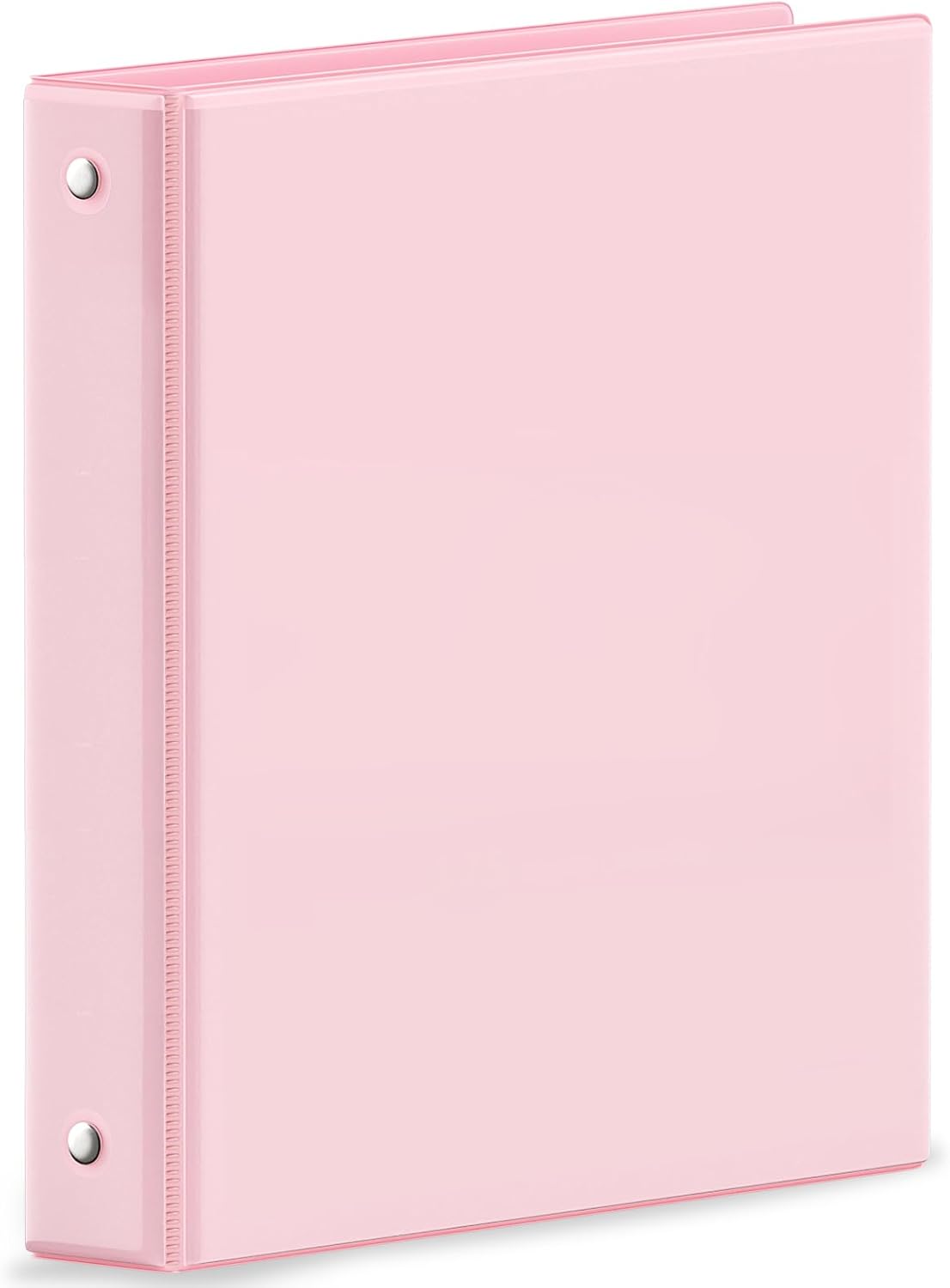 SUNEE 3 Ring Binder 1 Inch Pink 1 Pack, Holds 175 Sheets of Letter Paper, Clear View 1" Three Ring PVC-Free (Fit 8.5x11 Inches) for School or Office Supplies