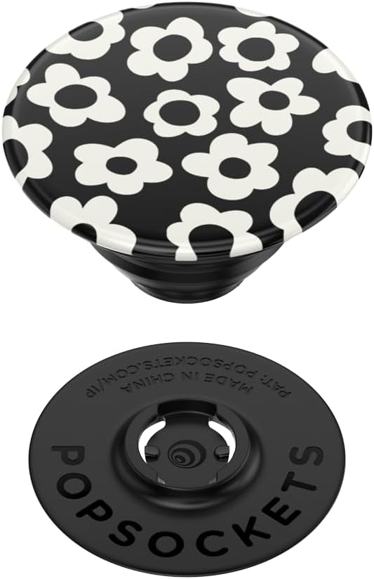 PopSockets Adhesive Phone Grip, Holder- Black Mod Flower