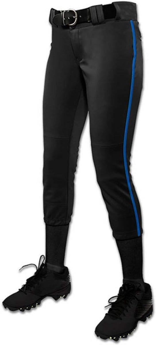 Champro Women's Tournament Traditional Low-Rise Softball Pants with Braid