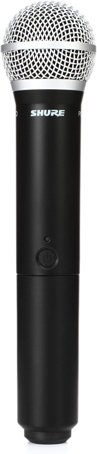 Shure BLX2/PG58 Handheld Wireless Transmitter with PG58 Vocal Mic Capsule - for use with BLX Wireless Microphone Systems (Receiver Sold Separately) | H8 Band