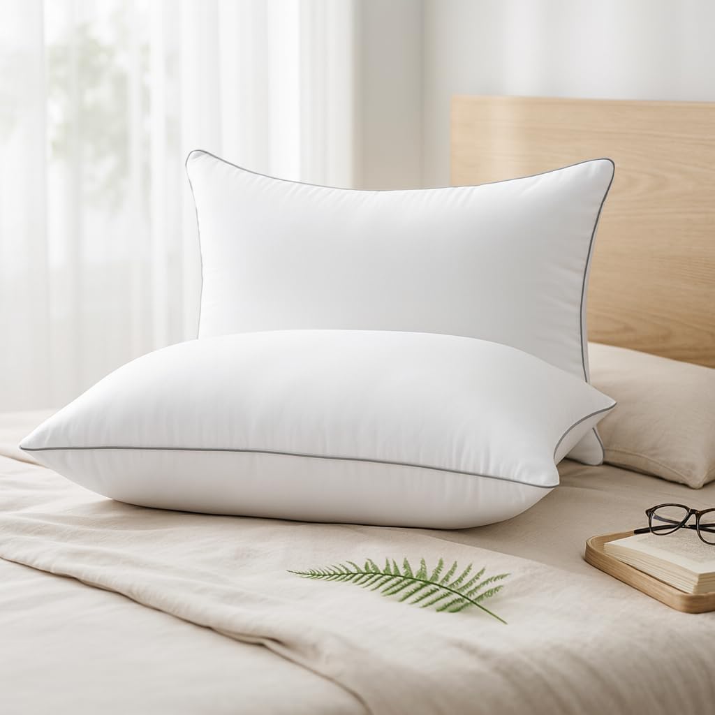 HUXMEYSON Pillows Queen Size Set of 4, Down Alternative Fill