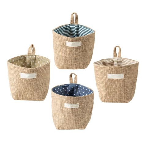 Parliky 4pcs Over The Door Storage Organizer Wall Hanging Pocket for Glasses Jewelry Keys Mail Fabric Compact and Lightweight Design for Tidy Spaces