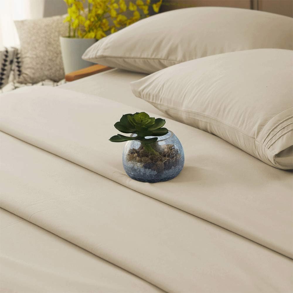 SONORO KATE Bed Sheet Set Super Soft Microfiber Sheets,3PC,Twin Size