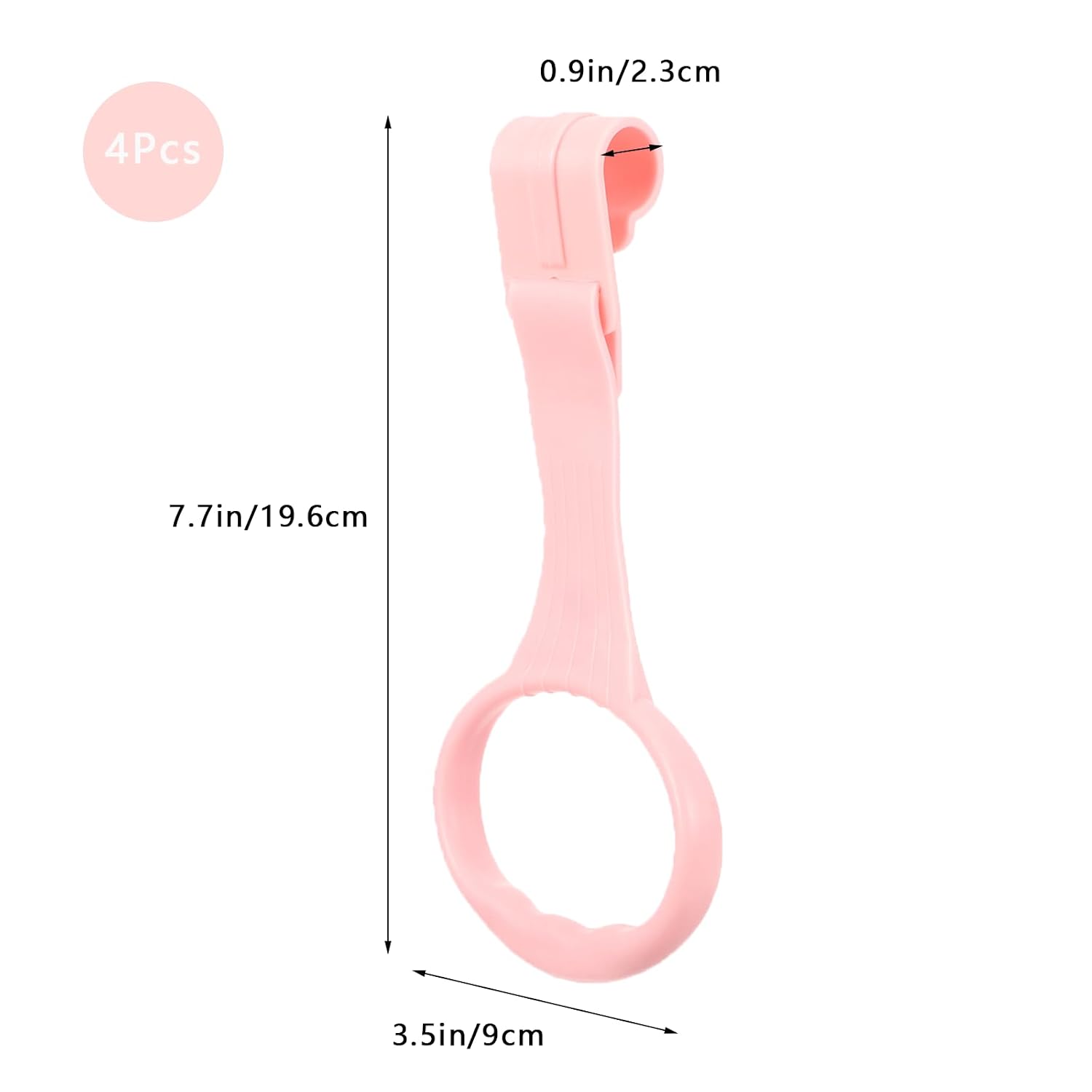 4Pcs Baby Playpen Pull up Rings, Pull up Rings for Play Pen, Playpen Accessories for Help Stand Up Walking Training Tool Newborn (Pink)