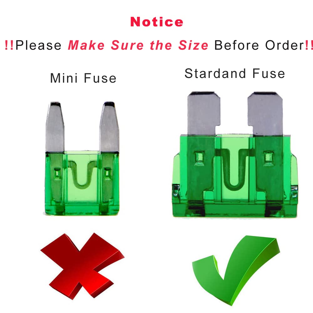 (20 pcs) 30 Amp Standard Blade Fuse, 30A Automotive Fuse for Car Truck
