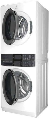 Electrolux ELTE7600AW 4.5 Cu. Ft. Front-Load Washer & 8.0 Cu. Ft. Electric Dryer Stacked Laundry Tower in White with SmartBoost Premixing