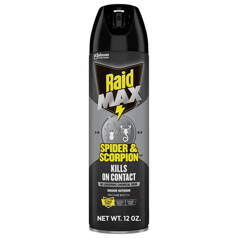 Raid MAX Spider & Scorpion Insect Killer Spray, 12 oz