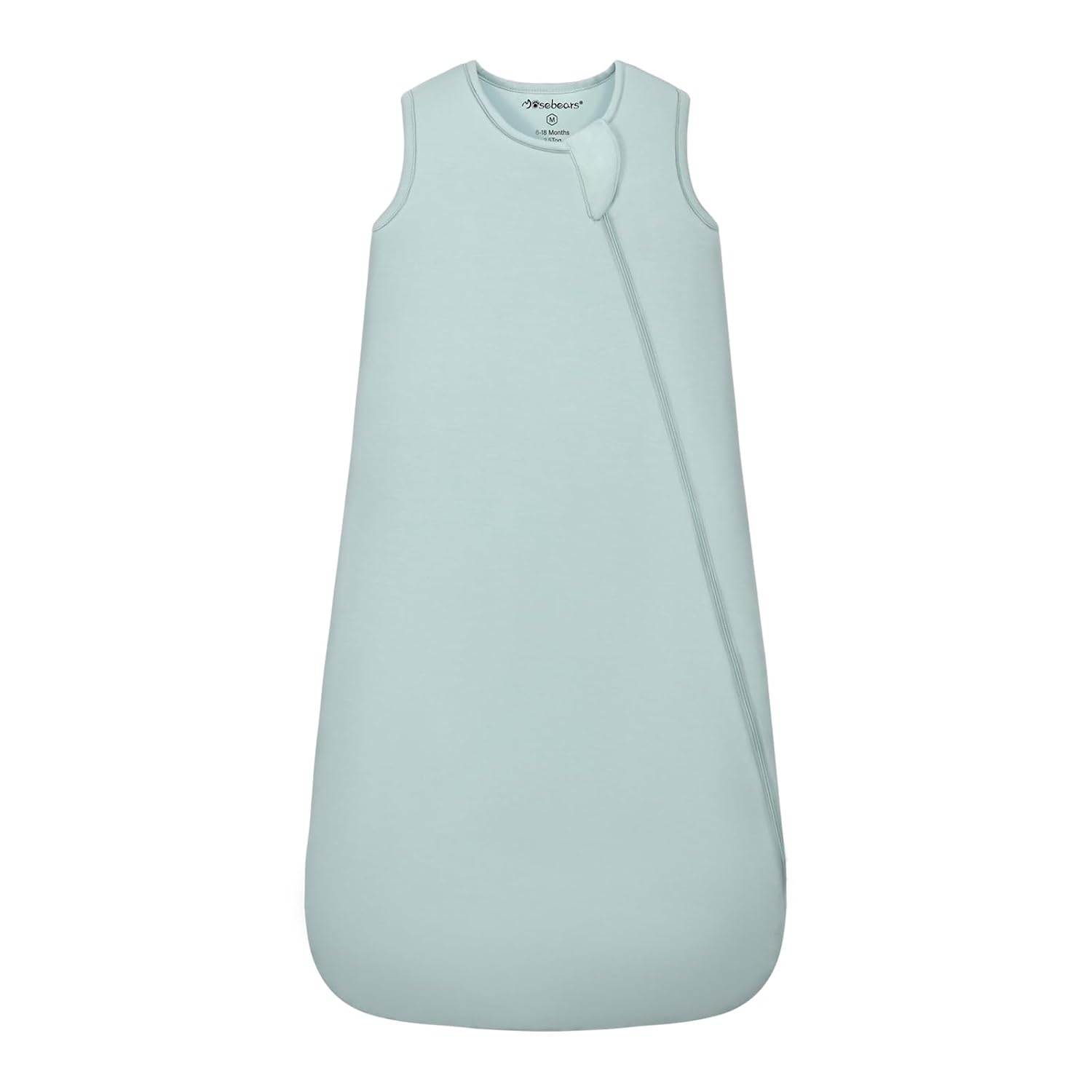 Mosebears Unisex Rayon Made from Bamboo Sleep Sack with 2-Way Zipper,2.5 Tog Baby Winter Sleep Sack (Calm Sage,18-36 Months)