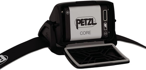 Petzl ACTIK CORE Headlamp - Powerful, Rechargeable 650 Lumen Light - Black