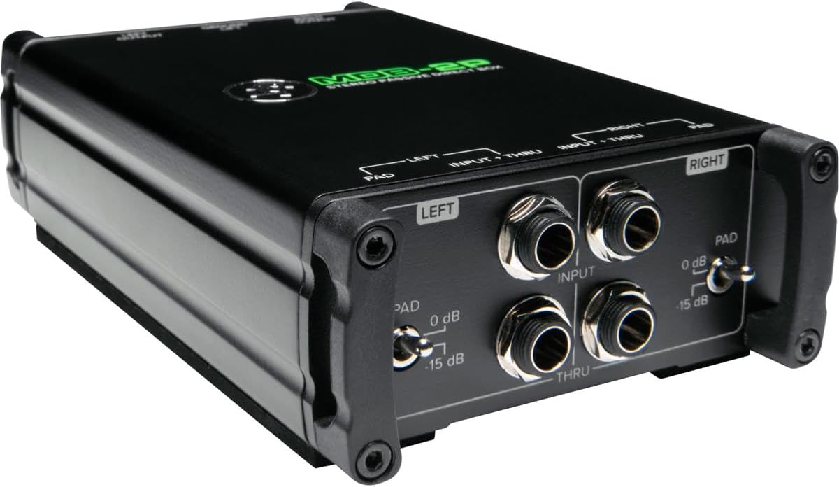 Mackie MDB-2P Passive Stereo DI Box, Dual 1/4" Inputs, Ground Lift