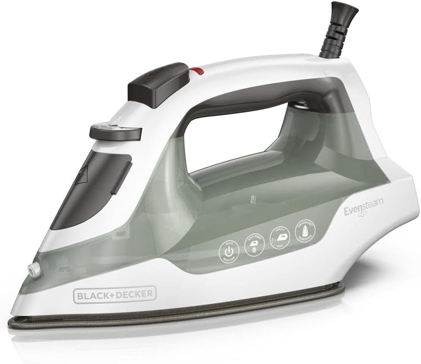 BLACK+DECKER Easy Steam Iron with TrueGlide Soleplate