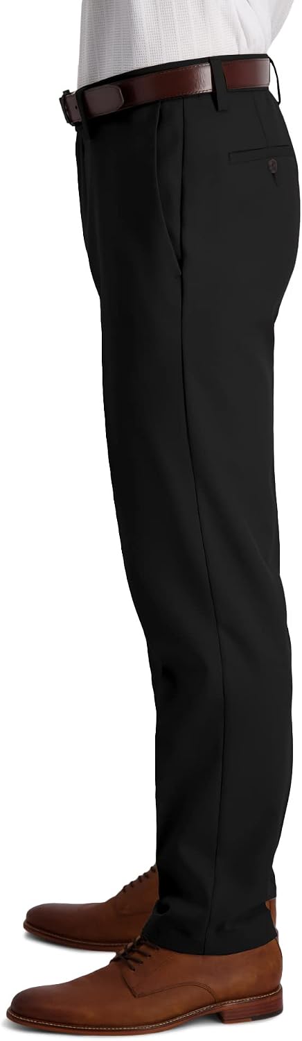 Haggar Men's Cool 18 Pro Slim Fit Flat Front Super Flex Waistband Casual Pant