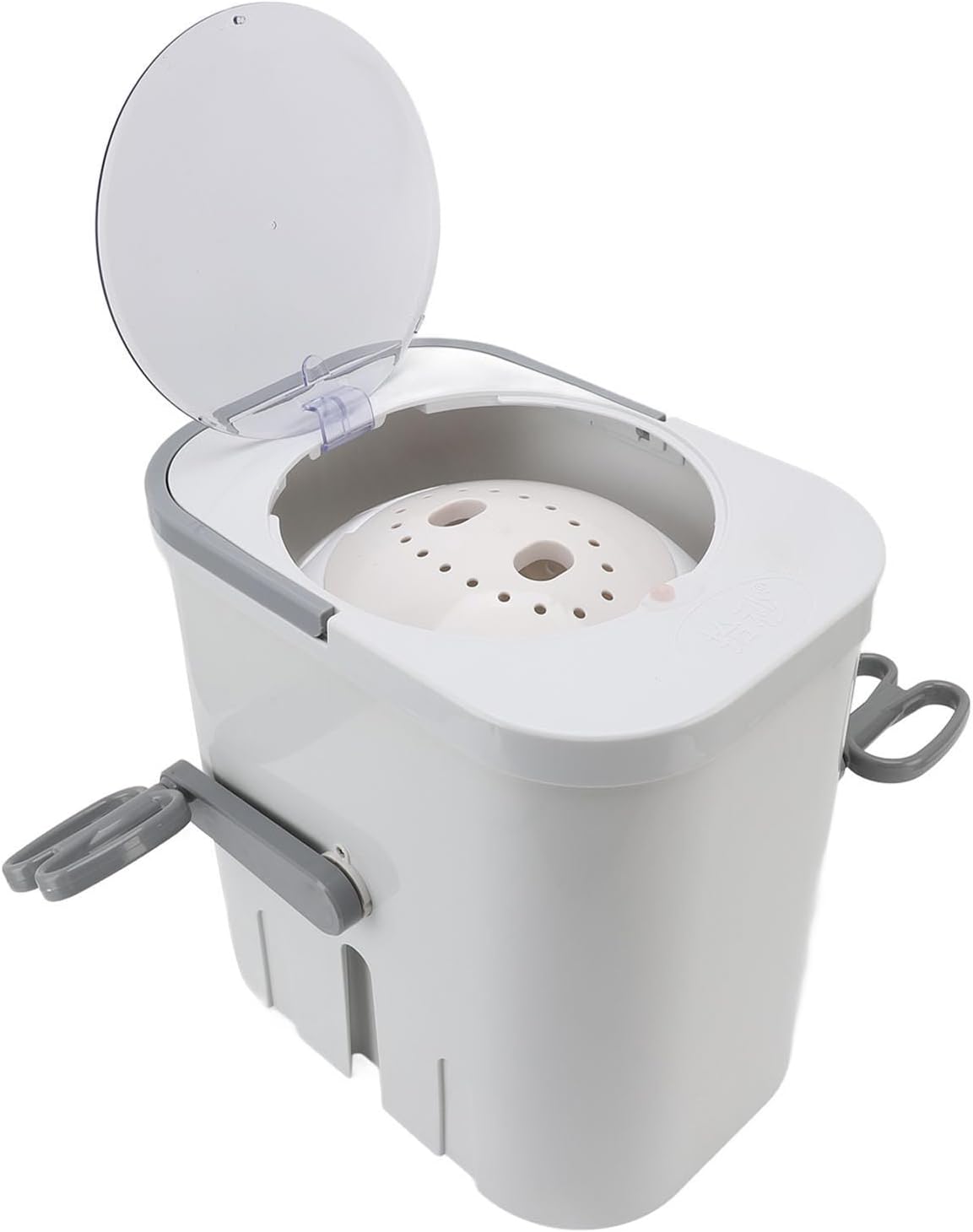 Gonetre Hand Crank Washing Machine Manual Clothes Washer Non Electric Portable Hand Crank Washing Machine For Dormitory Small Apartment RV Travel 27x38x38cm