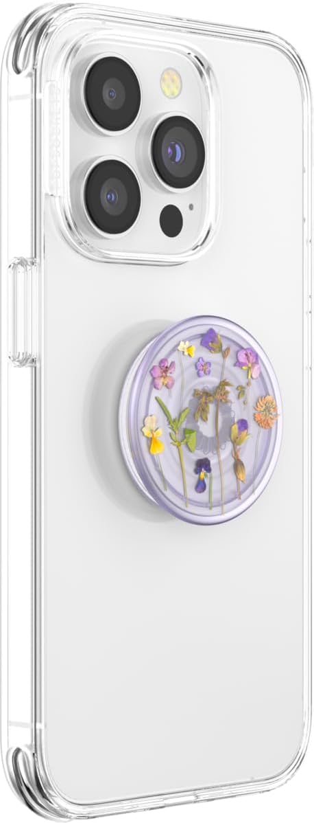 PopSockets Adhesive Phone Grip, Holder- Purple Fields