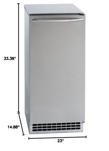 Pearl Ice Built-in Commercial Ice Maker Machine Stainless Steel