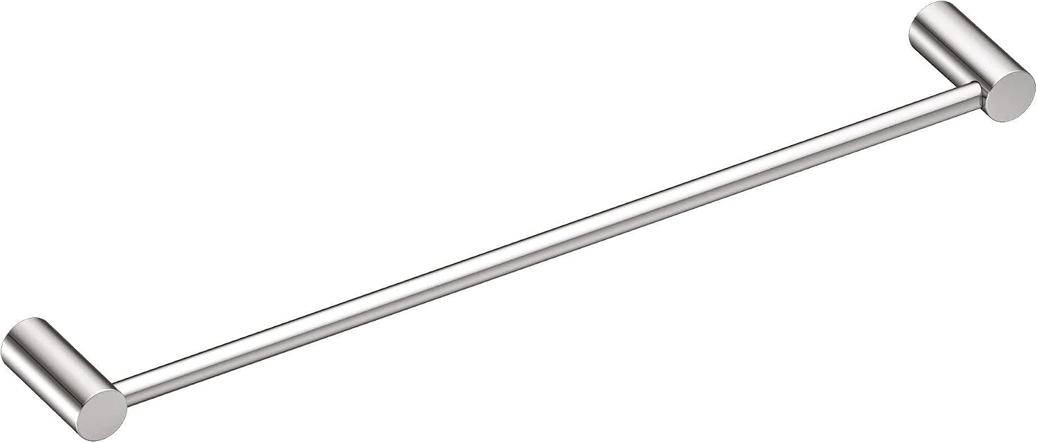 Moen 24-in Align Modern Wall Mounted Chrome Towel Bar Accessory, Sturdy Contemporary Design for Bathroom Towel Storage and Organization, YB0424CH