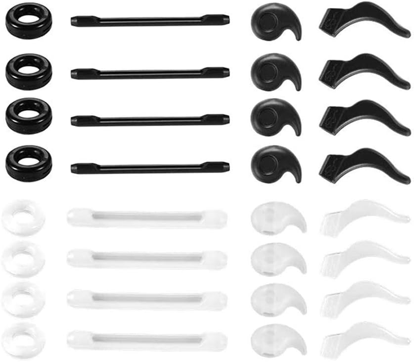 16 Pairs Eyeglasses Retainers, Premium Silicone Anti-Slip Eyeglass Holder, Comfort Ear Grip Hooks Protectors for Spectacle Sunglasses Reading Glasses Eyewears