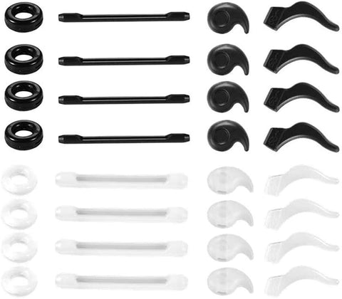 16 Pairs Eyeglasses Retainers, Premium Silicone Anti-Slip Eyeglass Holder, Comfort Ear Grip Hooks Protectors for Spectacle Sunglasses Reading Glasses Eyewears
