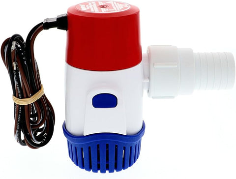 Rule 25SA, 12V Automatic Bilge Pump - Fully Submersible - 500GPH