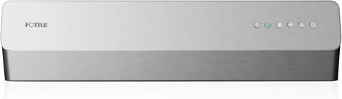 FOTILE Pixie Air UQS3001 30” Stainless Steel Under Cabinet Range Hood, 800 EQUIV. CFM Kitchen Over Stove Exhaust Vent with LED Lights Dual AC Motors and Mechanical Buttons