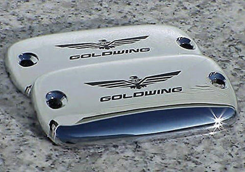 i5 Chrome Fluid Caps compatible with Honda Goldwing Gold Wing 1500 1800 1988-2017