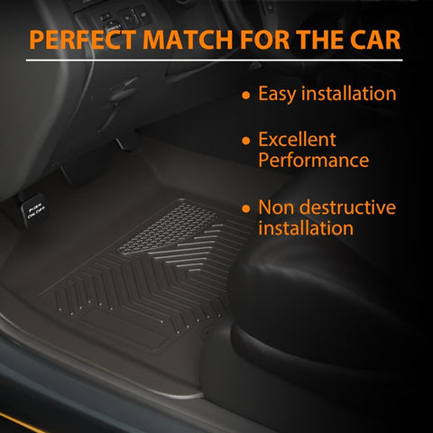 TPE Floor Mats Fit Chevy Silverado GMC Sierra 1500 1999-2006 Extended Cab