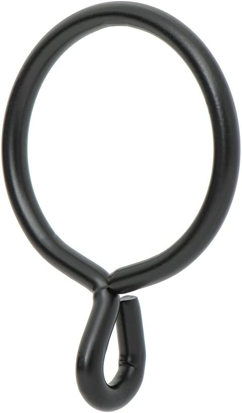 Ivilon Drapery Eyelet Curtain Rings - 2.3" Ring for Curtain Hook Pins, Set of 14 - Pewter