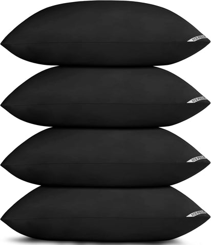 Piwaal Luxury Hotel Pillows for Sleeping 4 Pack,Bed Pillows Standard Size Set of 4,Down Alternative Filling,Pillows for Back,Stomach or Side Sleepers