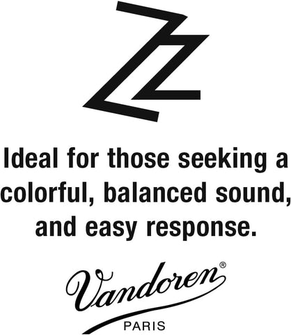 Vandoren SR443 Bari Sax ZZ Reeds Strength 3; Box of 5, black