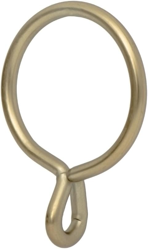 Ivilon Drapery Eyelet Curtain Rings - 2.3" Ring for Curtain Hook Pins, Set of 14 - Pewter