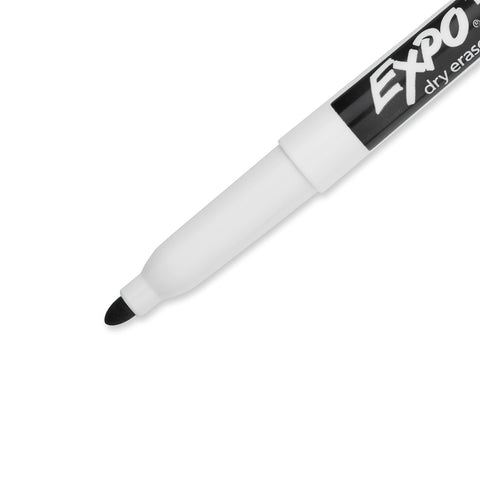 EXPO Fine Tip Dry Erase Markers, Low Odor, Black Ink, 36-Count Set, Ideal for Classroom, Office, and Home Use