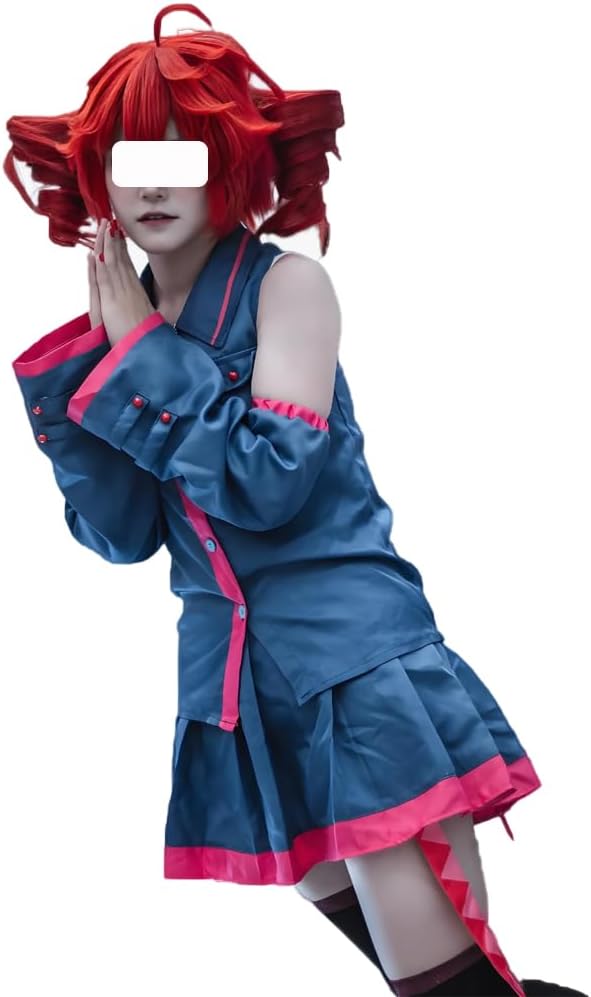 Blue Cosplay Costume Uniform Outfit Full Set for Women
