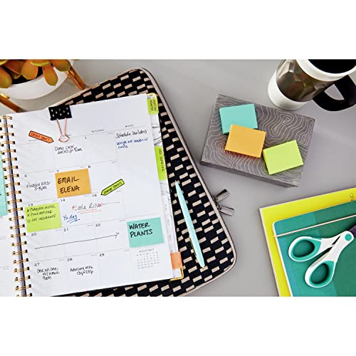 Post-it Mini Notes, 1 3/8 x 1 7/8 in, 24 Pads, America's #1 Favorite Sticky Notes, Poptimistic Post-it Notes, Post-it Notes, Power Pink, Aqua Blue, Vital Orange, Neon Green, Guava Pink