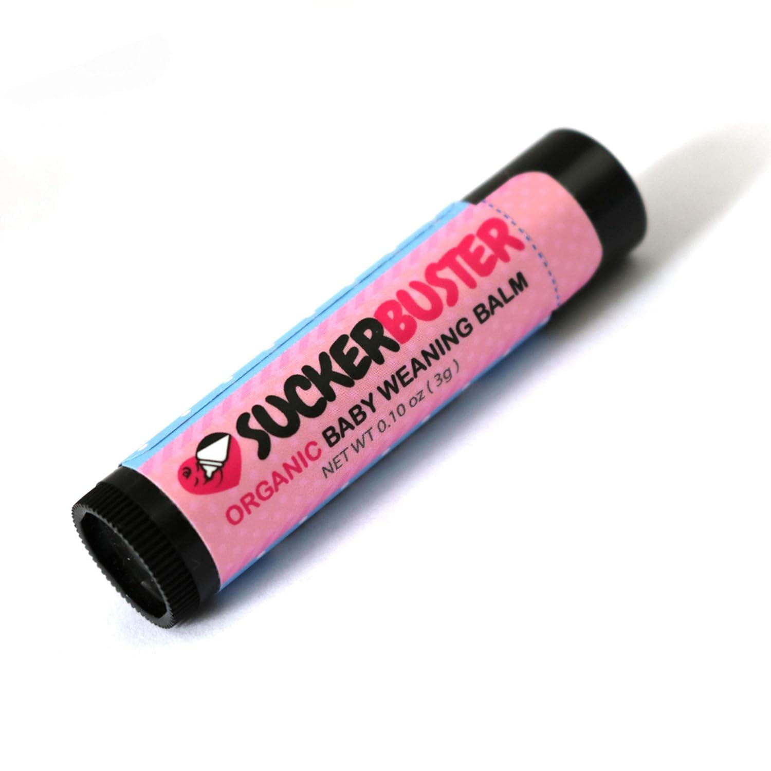 SUCKERBUSTER Baby Breastfeeding Weaning Balm Stick - 10oz, Organic Nipple Cream in Balm Stick - Postpartum Essentials, Stop Breastfeeding Essentials