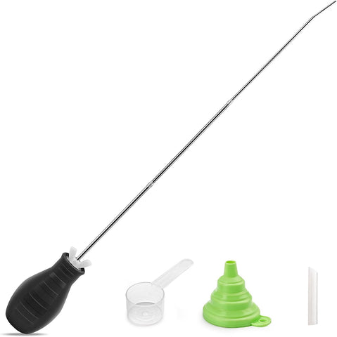 Sbestily Diatomaceous Earth Bulb Duster Powder Applicator, with Long Tubes