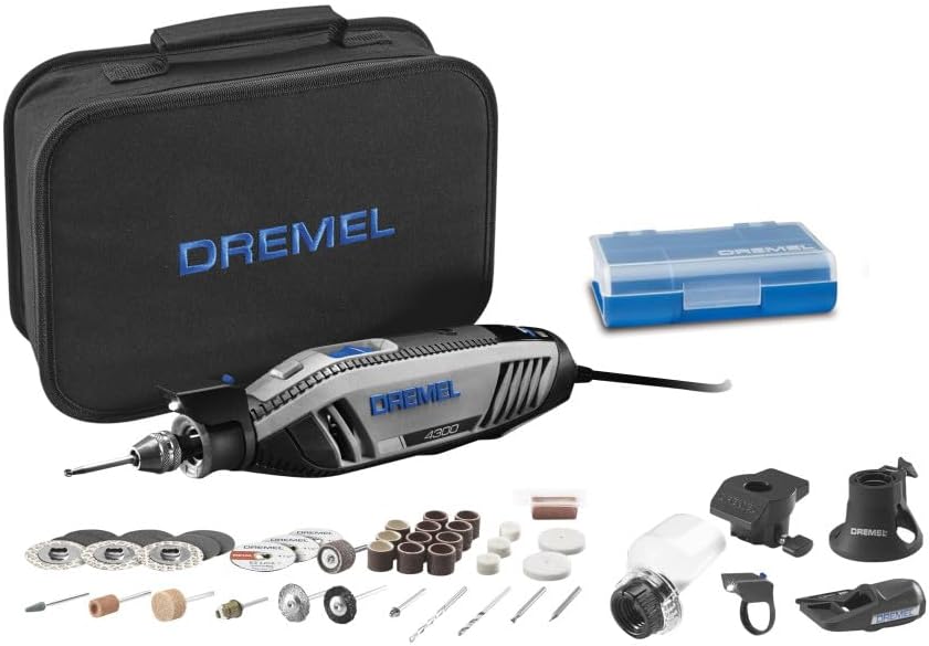 Dremel 4300-5/40 Rotary Tool Kit with Pivot Light and 40 Accessories
